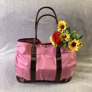 NWOT - Pink & Brown Tote Bag